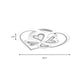 Romantic Heart Ceiling Mount Light Acrylic Flush Light in White for Adult Child Bedroom Clearhalo 'Ceiling Lights' 'Close To Ceiling Lights' 'Close to ceiling' 'Flush mount' Lighting' 189045