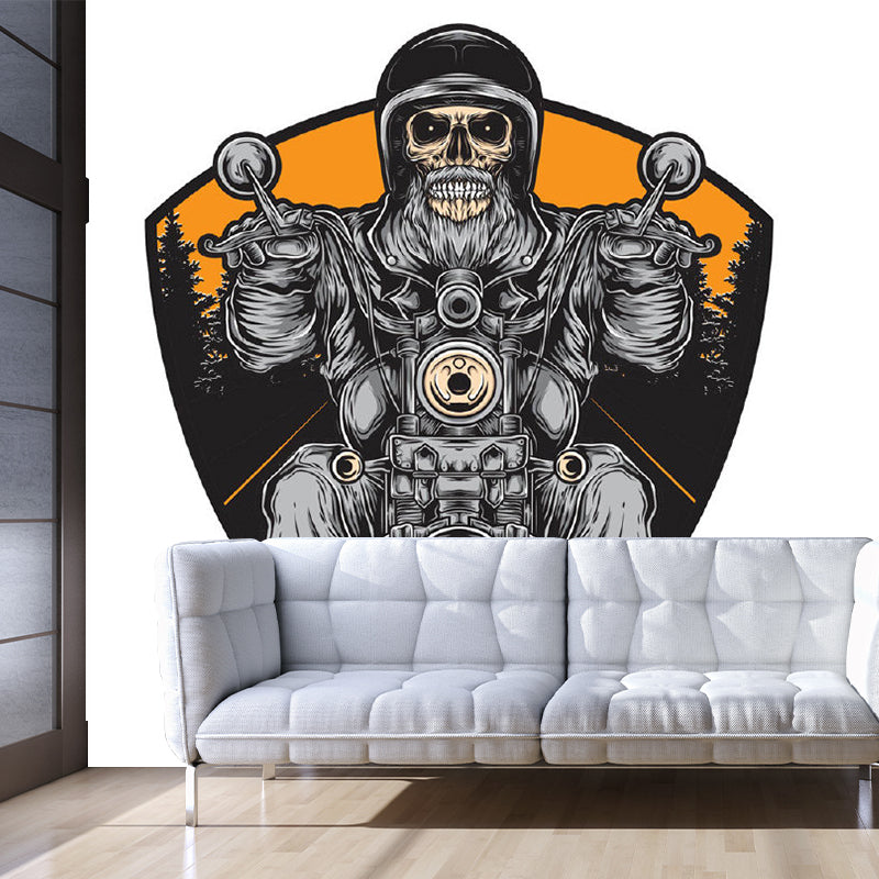 Light Color Art Pattern Mural Decal for Decoration Modern Living Room Wall Decor Dark Gray Clearhalo 'Wall Decor' 'Wall Mural' 1890536