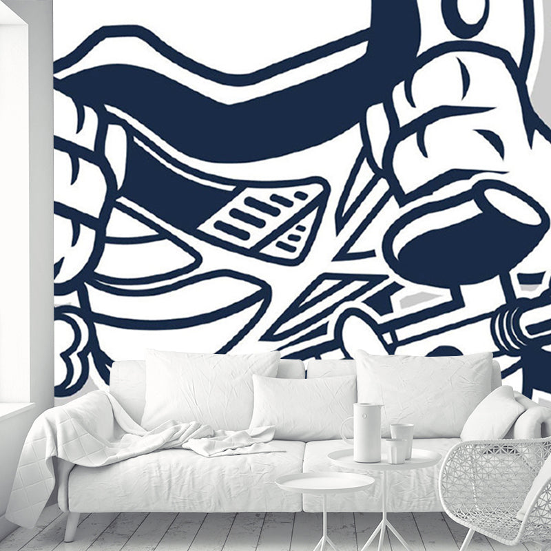 Light Color Art Pattern Mural Decal for Decoration Modern Living Room Wall Decor Clearhalo 'Wall Decor' 'Wall Mural' 1890542