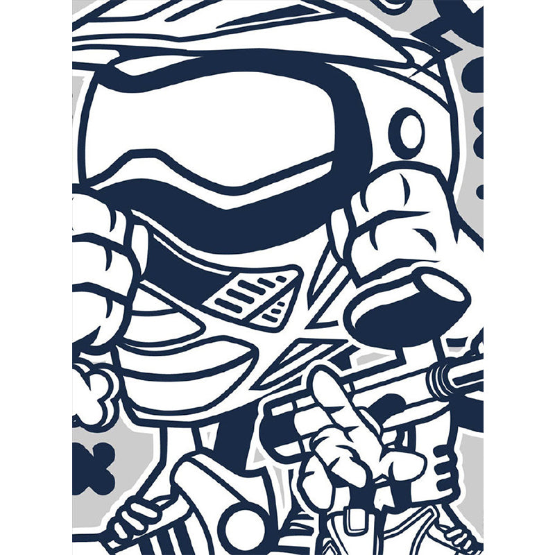 Light Color Art Pattern Mural Decal for Decoration Modern Living Room Wall Decor Clearhalo 'Wall Decor' 'Wall Mural' 1890544