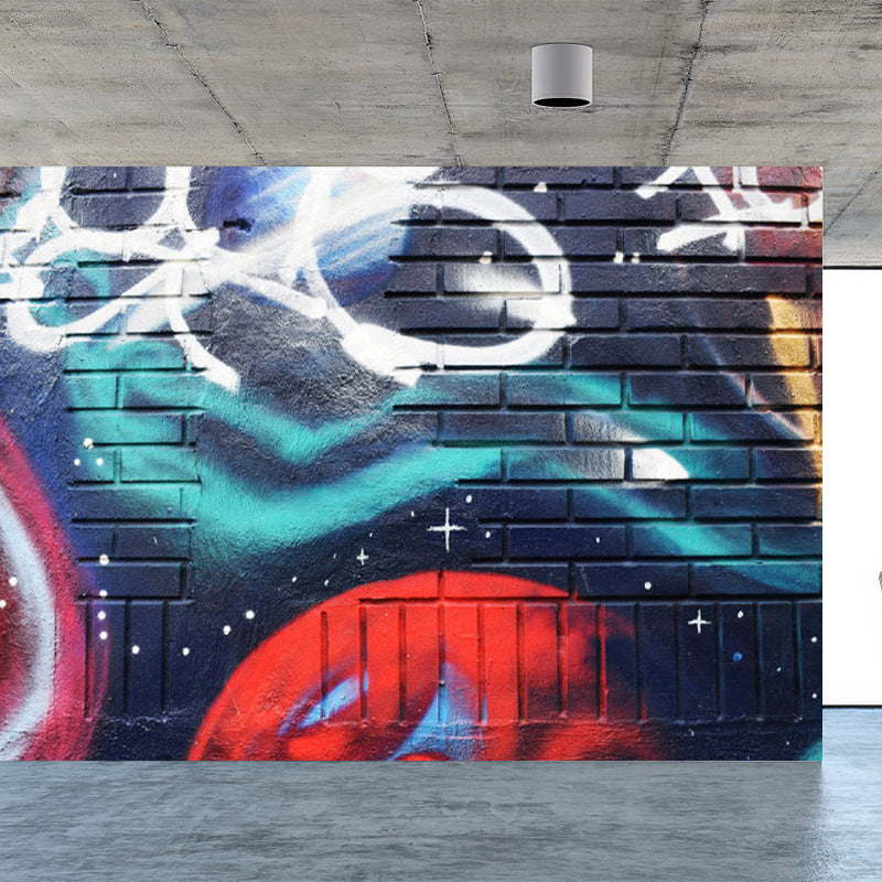 Light Color Art Pattern Mural Decal for Decoration Modern Living Room Wall Decor Blue Clearhalo 'Wall Decor' 'Wall Mural' 1890556