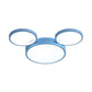 Mouse Kids Bedroom Flush Mount Light Acrylic Nordic Style Candy Colored Ceiling Lamp Clearhalo 'Ceiling Lights' 'Close To Ceiling Lights' 'Close to ceiling' 'Flush mount' Lighting' 189096