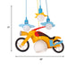 Child Bedroom Motor Pendant Light Cartoon Cute Hanging Light in Yellow for Game Room Clearhalo 'Ceiling Lights' 'Pendant Lights' 'Pendants' Lighting' 189123