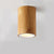 Wood Cylinder Down Light Asian Style Flush Mount Light in Beige for Dining Room Wood 4" Clearhalo 'Ceiling Lights' 'Close To Ceiling Lights' 'Close to ceiling' 'Flush mount' Lighting' 189332