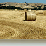 Farmland Haystack Mural Wallpaper Contemporary Non-Woven Fabric Wall Decor for Home