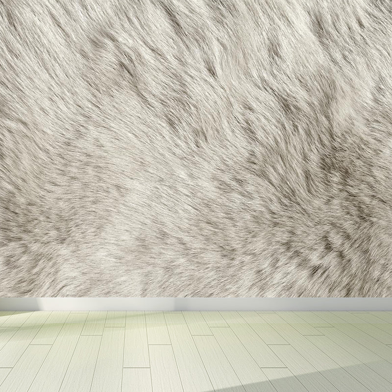 Wild Animal Skin Pattern Mural Modern Waterproof Boys Bedroom Wall Decor, Custom Size Light Gray Clearhalo 'Wall Decor' 'Wall Mural' 1895733