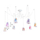Cartoon Bucket Hanging Light with Animal 8-Light Fabric Pendant Light for Kindergarten Clearhalo 'Ceiling Lights' 'Pendant Lights' 'Pendants' Lighting' 189574