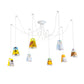 Cartoon Bucket Hanging Light with Animal 8-Light Fabric Pendant Light for Kindergarten Clearhalo 'Ceiling Lights' 'Pendant Lights' 'Pendants' Lighting' 189576