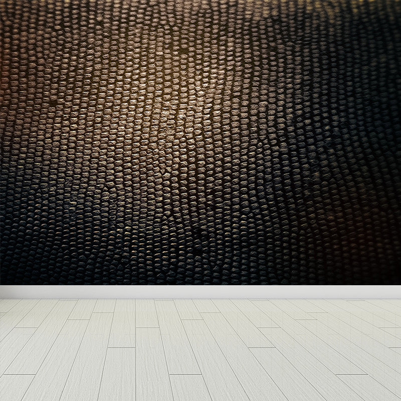 Dark Color Modern Wall Mural Decal Large Animal Print Wall Covering for Sitting Room Dark Gray Clearhalo 'Wall Decor' 'Wall Mural' 1895768