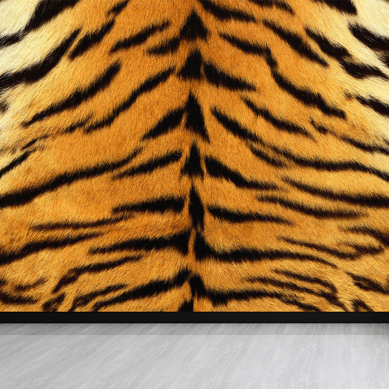 Dark Color Modern Wall Mural Decal Large Animal Print Wall Covering for Sitting Room Yellow Clearhalo 'Wall Decor' 'Wall Mural' 1895778