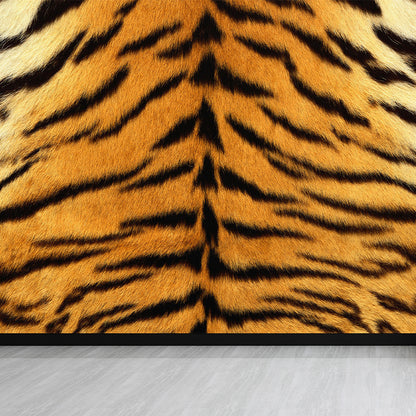 Dark Color Modern Wall Mural Decal Large Animal Print Wall Covering for Sitting Room Yellow Clearhalo 'Wall Decor' 'Wall Mural' 1895778