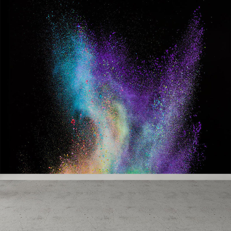 Modern Dust Spurt Mural Non-Woven Stain Resistant Multicolored Wall Covering for Living Room Clearhalo 'Wall Decor' 'Wall Mural' 1896139