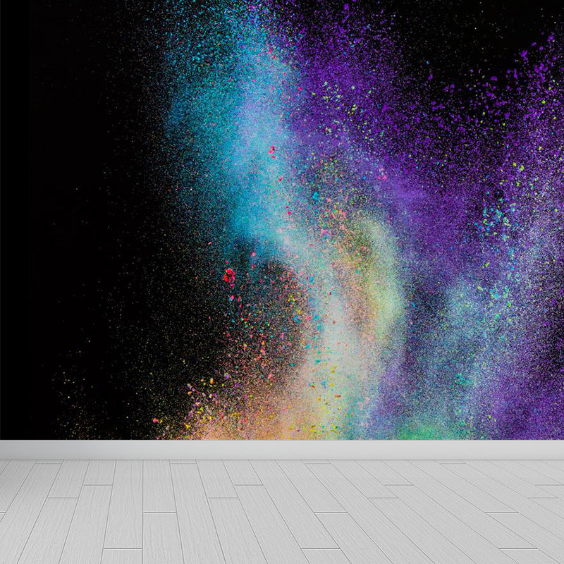 Modern Dust Spurt Mural Non-Woven Stain Resistant Multicolored Wall Covering for Living Room Clearhalo 'Wall Decor' 'Wall Mural' 1896140