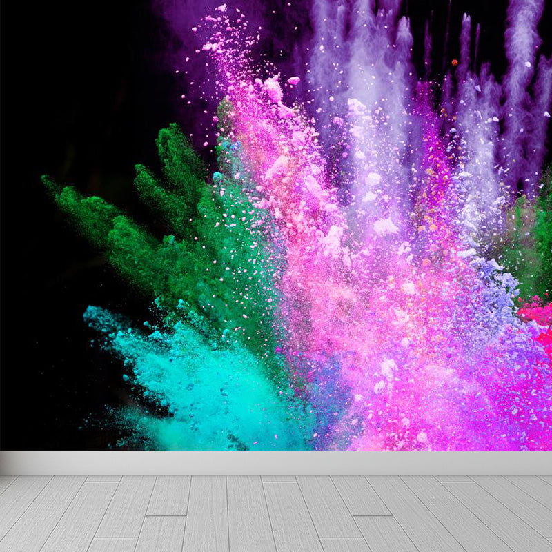 Modern Dust Spurt Mural Non-Woven Stain Resistant Multicolored Wall Covering for Living Room Clearhalo 'Wall Decor' 'Wall Mural' 1896154