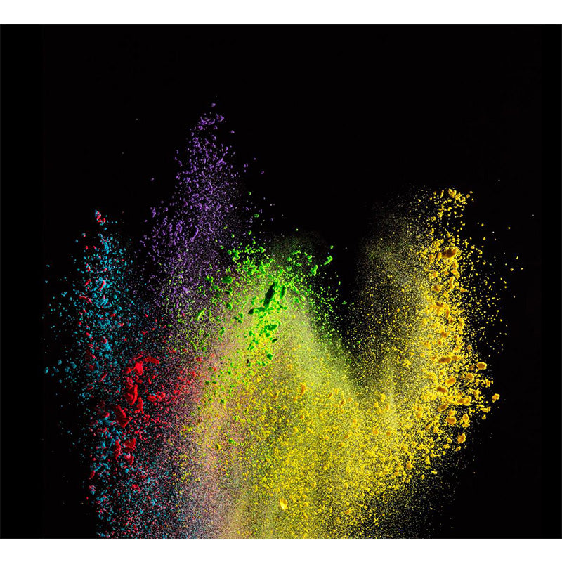 Photo Powder Burst Scene Mural for House Interior, Dark Color, Custom Size Available Clearhalo 'Wall Decor' 'Wall Mural' 1896161