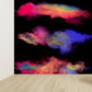 Photo Powder Burst Scene Mural for House Interior, Dark Color, Custom Size Available Clearhalo 'Wall Decor' 'Wall Mural' 1896175