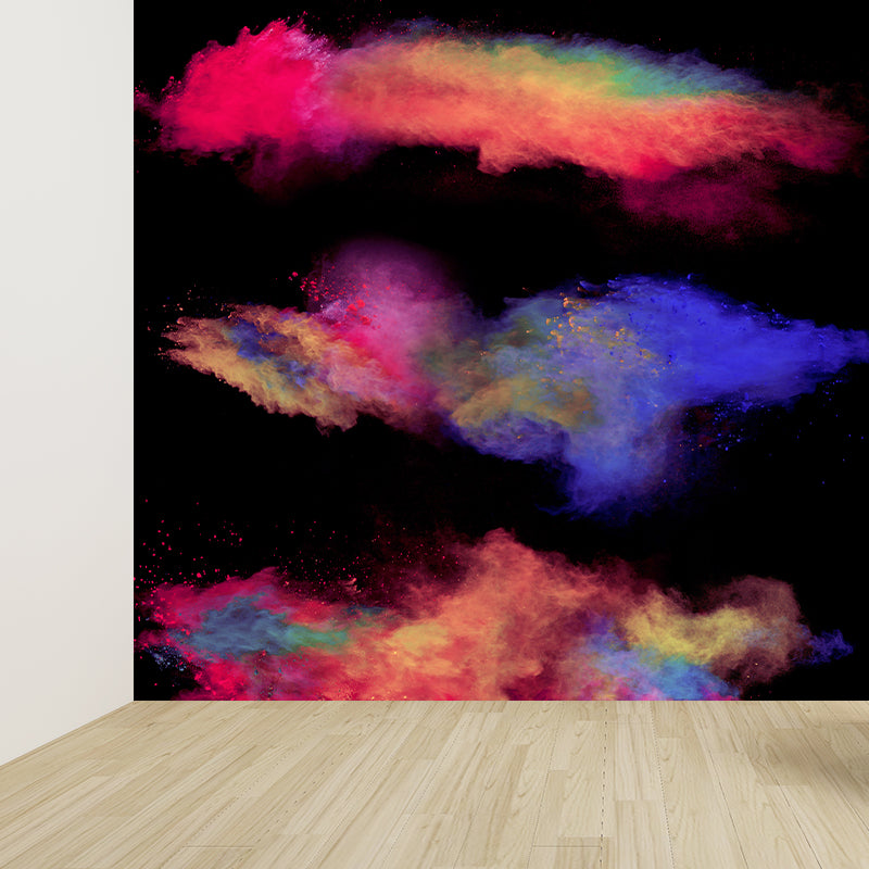 Photo Powder Burst Scene Mural for House Interior, Dark Color, Custom Size Available Clearhalo 'Wall Decor' 'Wall Mural' 1896175