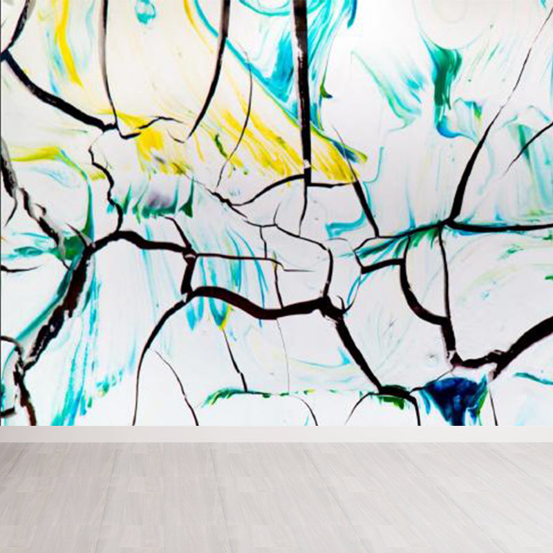 Large Illustration Abstract Mural Decal Modern Creative Graffiti Wall Art in Multi Color Clearhalo 'Wall Decor' 'Wall Mural' 1896310