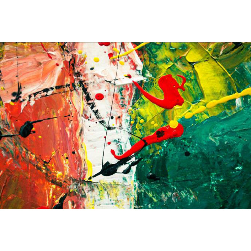 Large Illustration Abstract Mural Decal Modern Creative Graffiti Wall Art in Multi Color Clearhalo 'Wall Decor' 'Wall Mural' 1896316