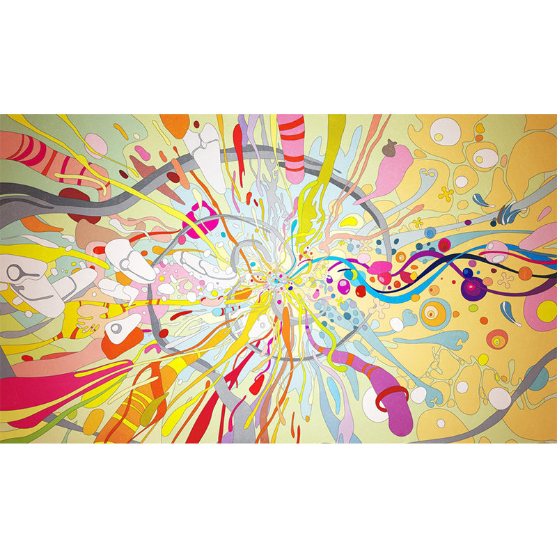 Graffiti Entertainment Wallpaper Mural Contemporary Non-Woven Wall Covering for Boys Room Clearhalo 'Wall Decor' 'Wall Mural' 1896336