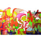 Graffiti Entertainment Wallpaper Mural Contemporary Non-Woven Wall Covering for Boys Room Clearhalo 'Wall Decor' 'Wall Mural' 1896341