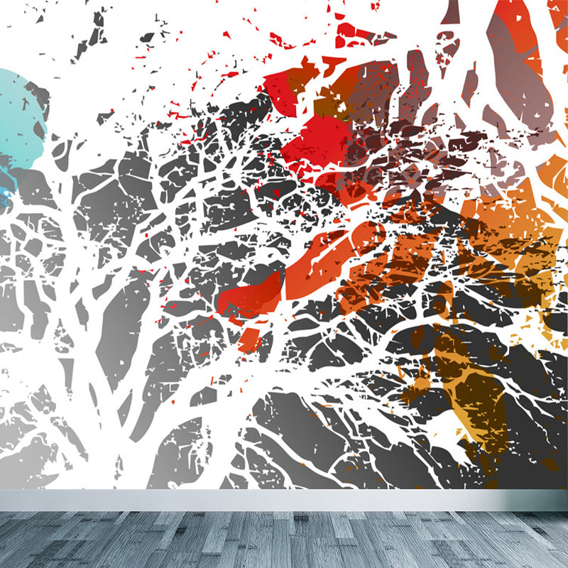 Graffiti Entertainment Wallpaper Mural Contemporary Non-Woven Wall Covering for Boys Room Clearhalo 'Wall Decor' 'Wall Mural' 1896349