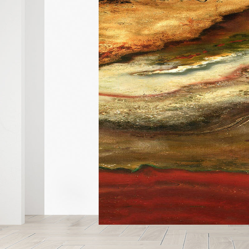 Modern Color Block Abstract Mural Pastel Moisture Resistant Wall Decor for Living Room Clearhalo 'Wall Decor' 'Wall Mural' 1896364