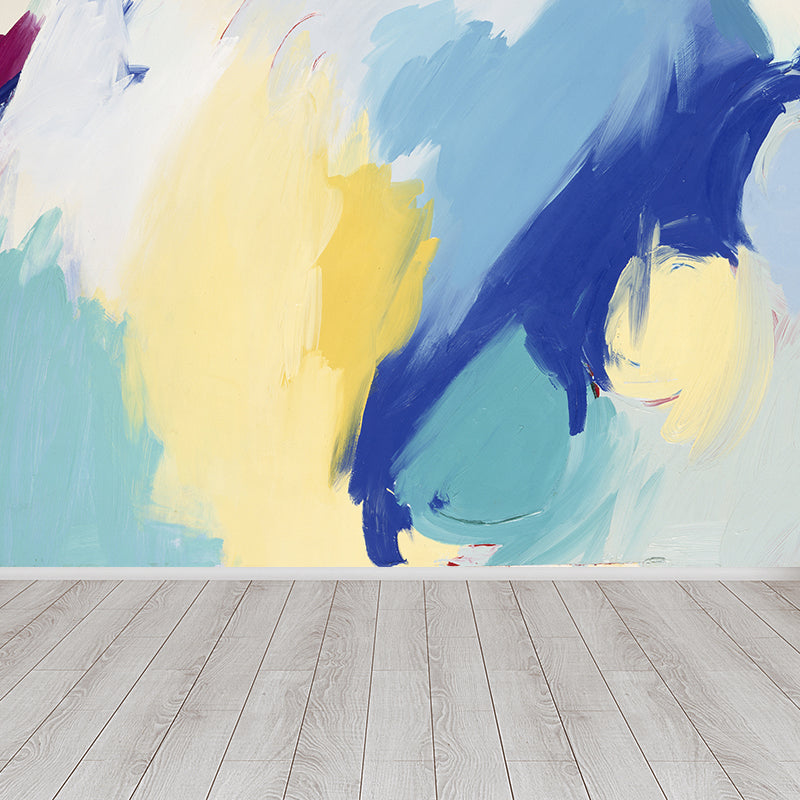 Painting Print Abstract Mural Wallpaper Large Wall Art for Room, Custom Size Available Clearhalo 'Wall Decor' 'Wall Mural' 1896385