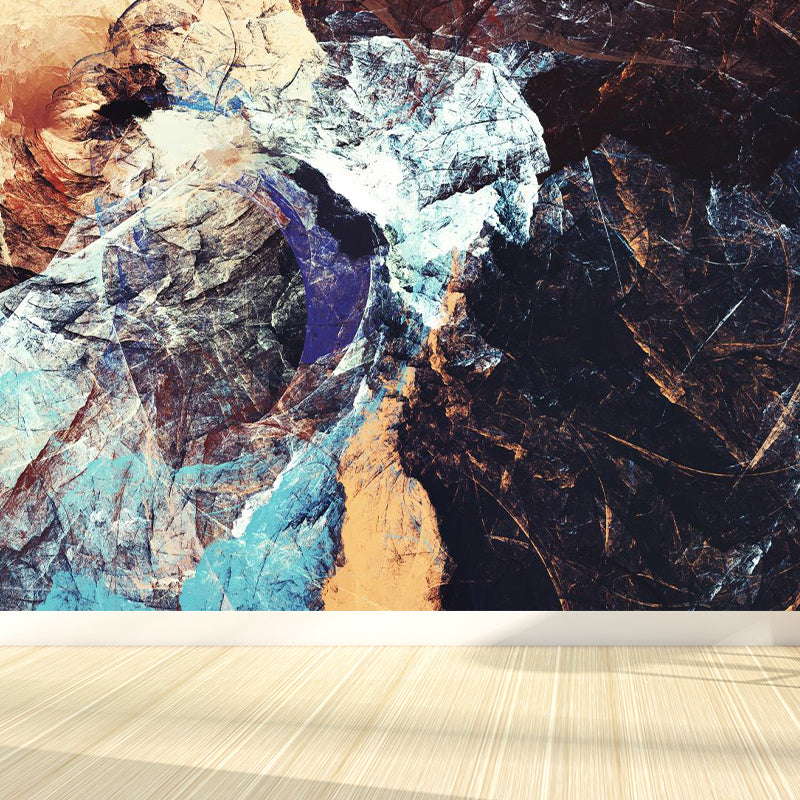 Painting Print Abstract Mural Wallpaper Large Wall Art for Room, Custom Size Available Clearhalo 'Wall Decor' 'Wall Mural' 1896389