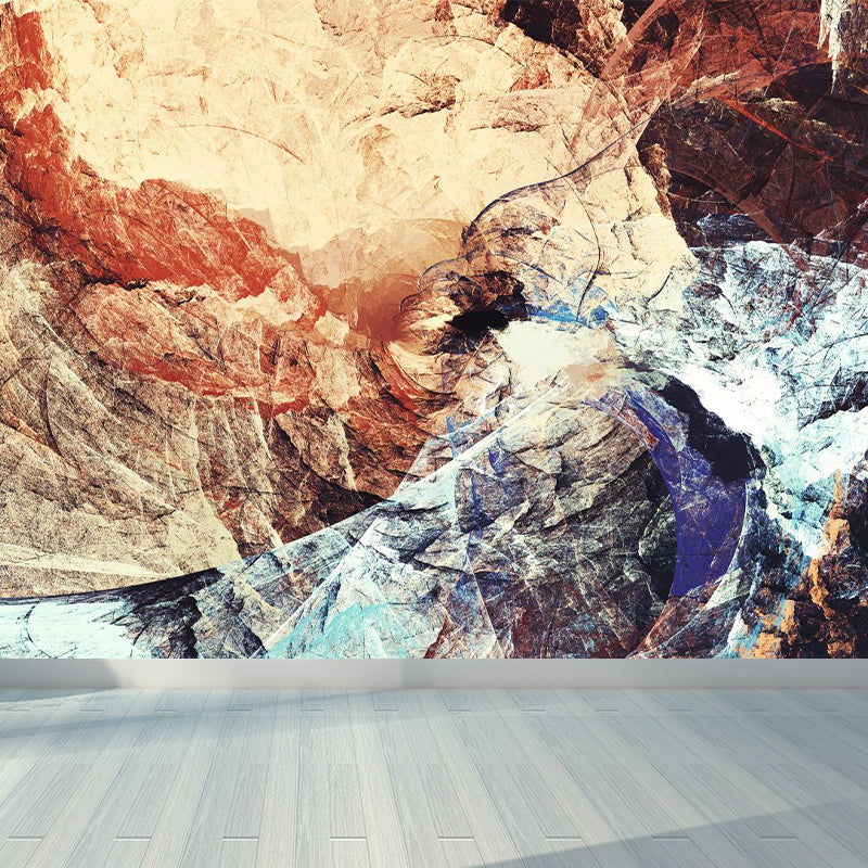 Painting Print Abstract Mural Wallpaper Large Wall Art for Room, Custom Size Available Clearhalo 'Wall Decor' 'Wall Mural' 1896390