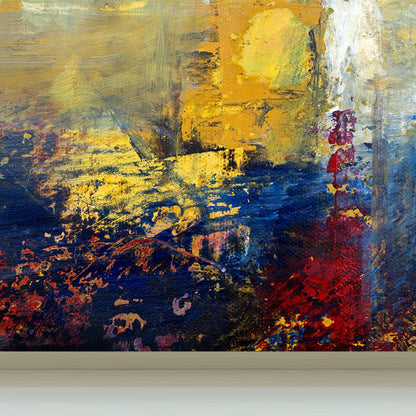 Painting Print Abstract Mural Wallpaper Large Wall Art for Room, Custom Size Available Yellow Clearhalo 'Wall Decor' 'Wall Mural' 1896393