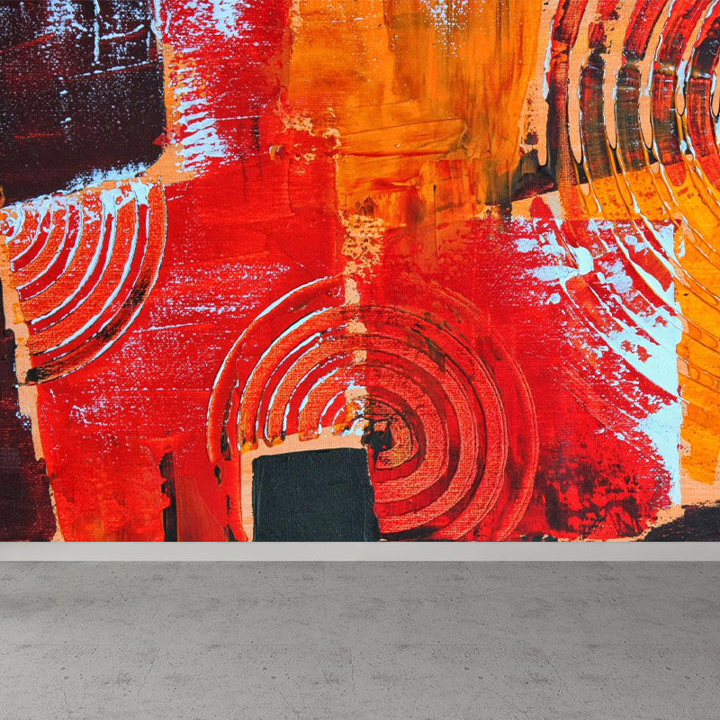 Painting Print Abstract Mural Wallpaper Large Wall Art for Room, Custom Size Available Clearhalo 'Wall Decor' 'Wall Mural' 1896400
