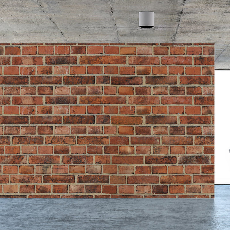 Whole Brickwork Wall Mural Light Color Non-Woven Wall Art for Home Decor, Custom Made Clearhalo 'Wall Decor' 'Wall Mural' 1896554