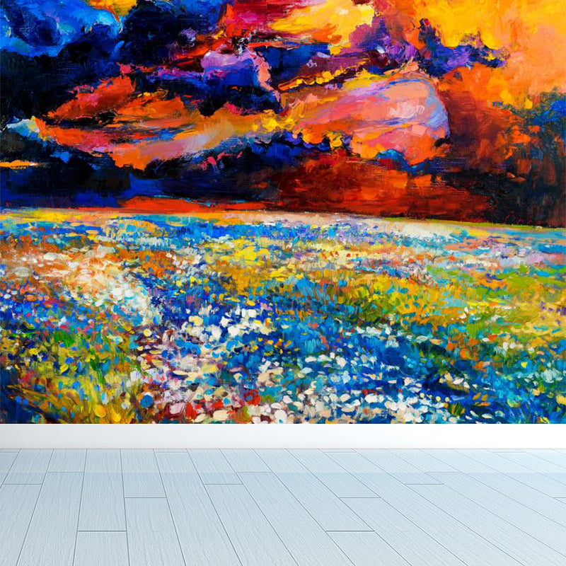 Classic Oil Painting Scenery Mural Decal Bright Color Stain Resistant Wall Decor for Room Clearhalo 'Wall Decor' 'Wall Mural' 1896574