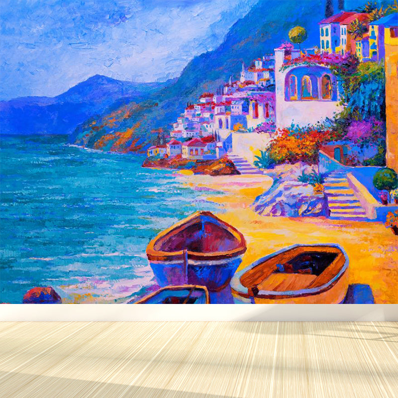 Classic Oil Painting Scenery Mural Decal Bright Color Stain Resistant Wall Decor for Room Clearhalo 'Wall Decor' 'Wall Mural' 1896580