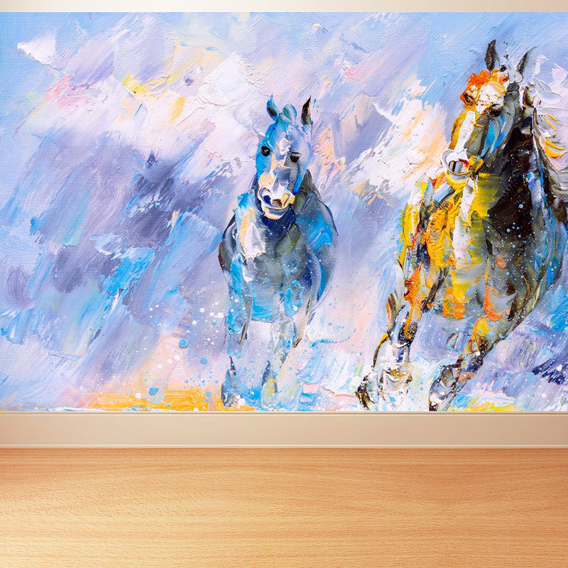 Landscape Painting Mural Wallpaper Multicolored Classical Wall Covering for Bedroom Clearhalo 'Wall Decor' 'Wall Mural' 1896600