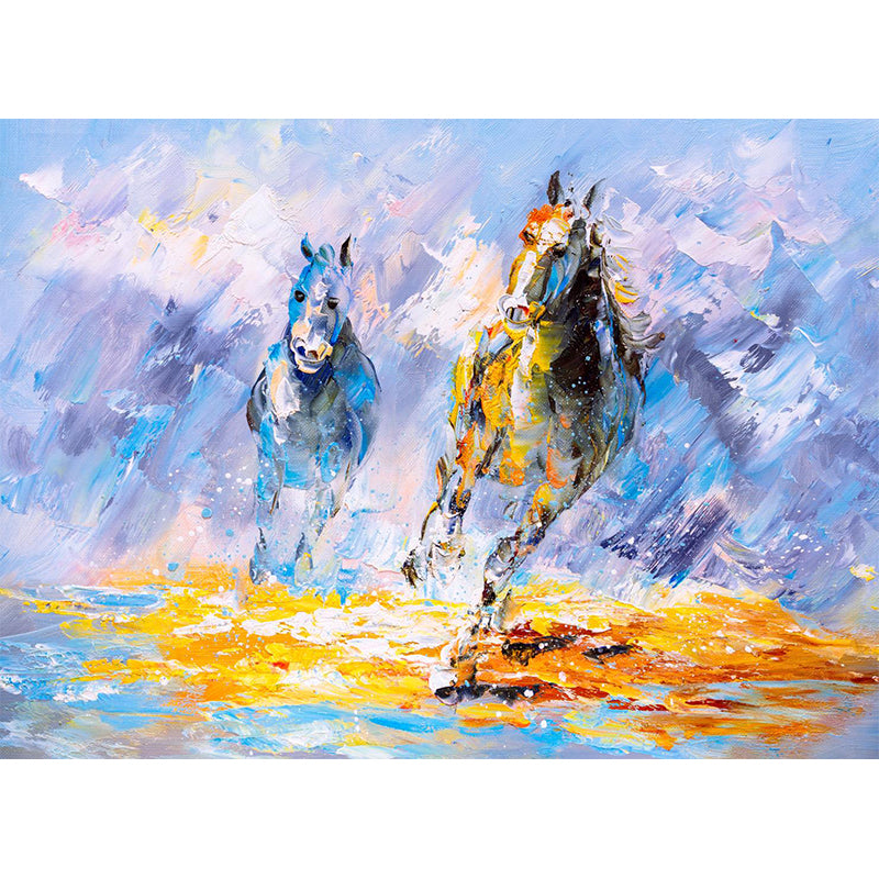 Landscape Painting Mural Wallpaper Multicolored Classical Wall Covering for Bedroom Clearhalo 'Wall Decor' 'Wall Mural' 1896601