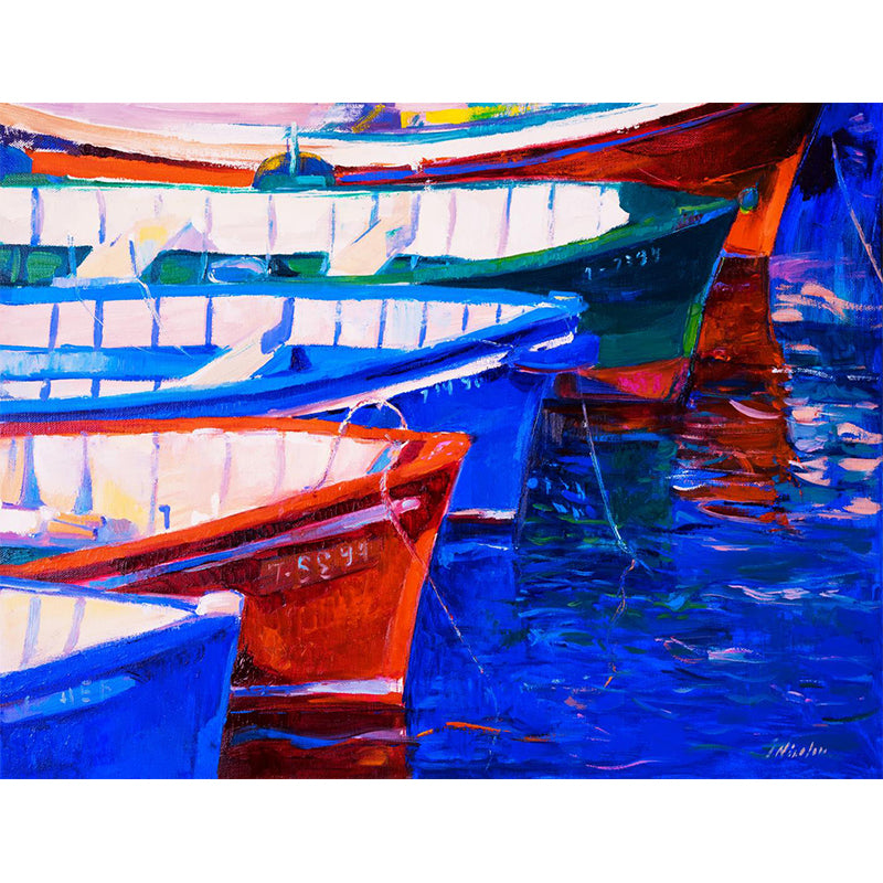 Pastel Nature Scenery Wallpaper Mural Moisture Resistant Classic Living Room Wall Art Clearhalo 'Wall Decor' 'Wall Mural' 1896621