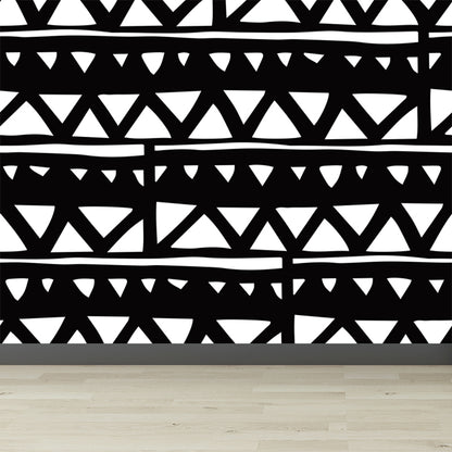 Colorful Modern Wall Paper Mural Whole Abstract Pattern Wall Art for House Interior Black Clearhalo 'Wall Decor' 'Wall Mural' 1896698