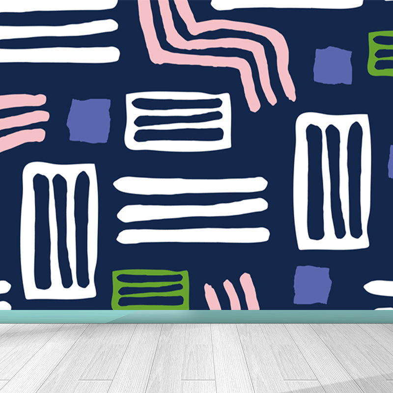 Huge Abstract Wall Covering Mural Water Resistant Contemporary Bedroom Wall Decor Clearhalo 'Wall Decor' 'Wall Mural' 1896715