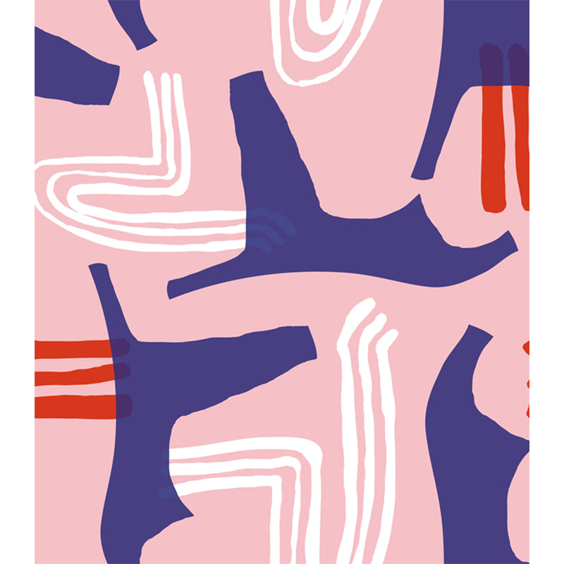 Huge Abstract Wall Covering Mural Water Resistant Contemporary Bedroom Wall Decor Clearhalo 'Wall Decor' 'Wall Mural' 1896721