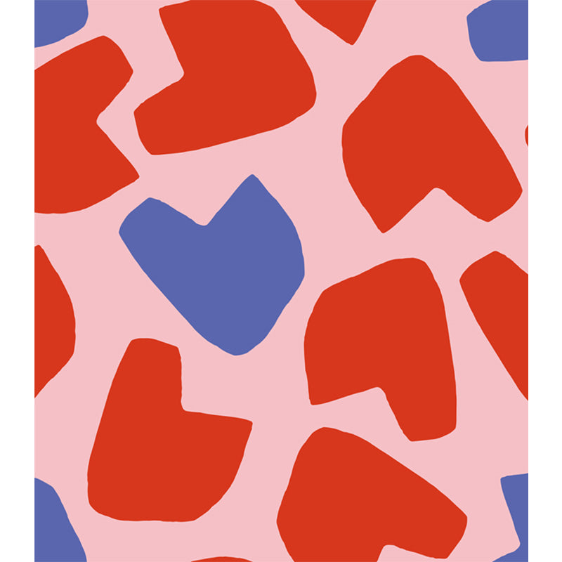 Custom Illustration Modern Mural Wallpaper with Abstract Pattern in Dark Color for Room Clearhalo 'Wall Decor' 'Wall Mural' 1896741