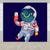 Kids Astronaut Wallpaper Mural Dark Color Boys Bedroom Wall Art, Made to Measure Dark Blue Clearhalo 'Wall Decor' 'Wall Mural' 1896758