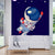 Kids Astronaut Wallpaper Mural Dark Color Boys Bedroom Wall Art, Made to Measure Navy Clearhalo 'Wall Decor' 'Wall Mural' 1896778