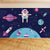 Dark Color Spacecraft Mural Wallpaper Universe Kids Moisture Resistant Wall Covering Blue Clearhalo 'Wall Decor' 'Wall Mural' 1896818