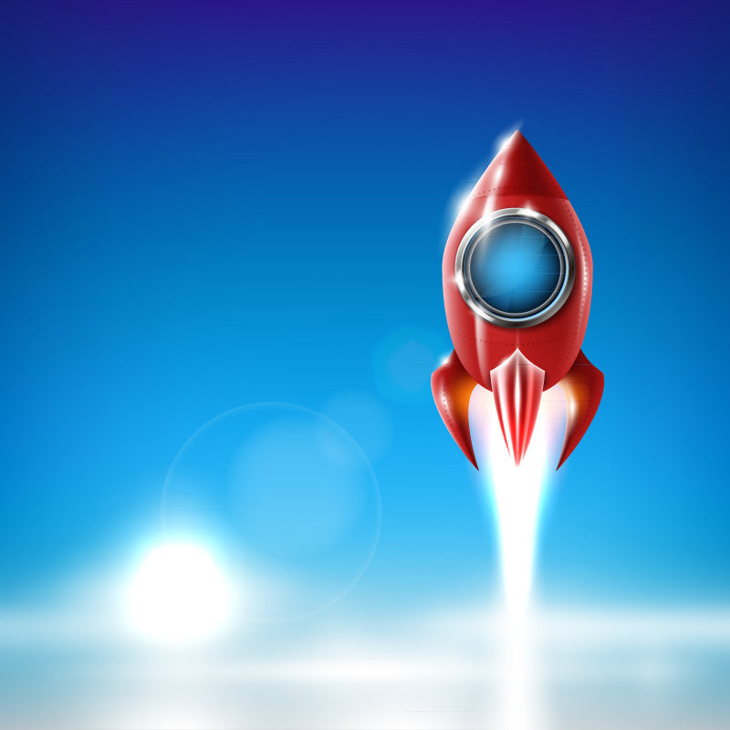 Kids Cosmos Spaceship Wall Mural Soft Color Waterproofing Wall Art for Boys Room Clearhalo 'Wall Decor' 'Wall Mural' 1896851