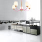Macaron Loft Bud Shade Chandelier Light Milk Glass Pendant Light in Green/Grey/Pink/White for Child Bedroom 5 Pink Clearhalo 'Ceiling Lights' 'Chandeliers' 'Glass shade' 'Glass' 'Modern Chandeliers' 'Modern' Lighting' 189700