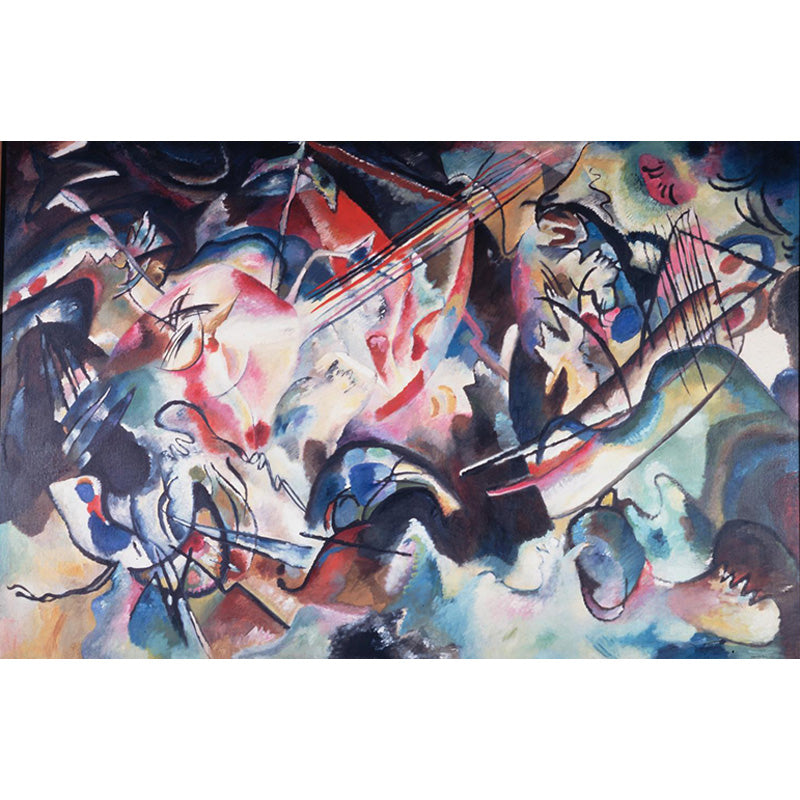 Large Kandinsky Abstract Artwork Mural Waterproofing Modern Living Room Wall Decor Clearhalo 'Wall Decor' 'Wall Mural' 1897026