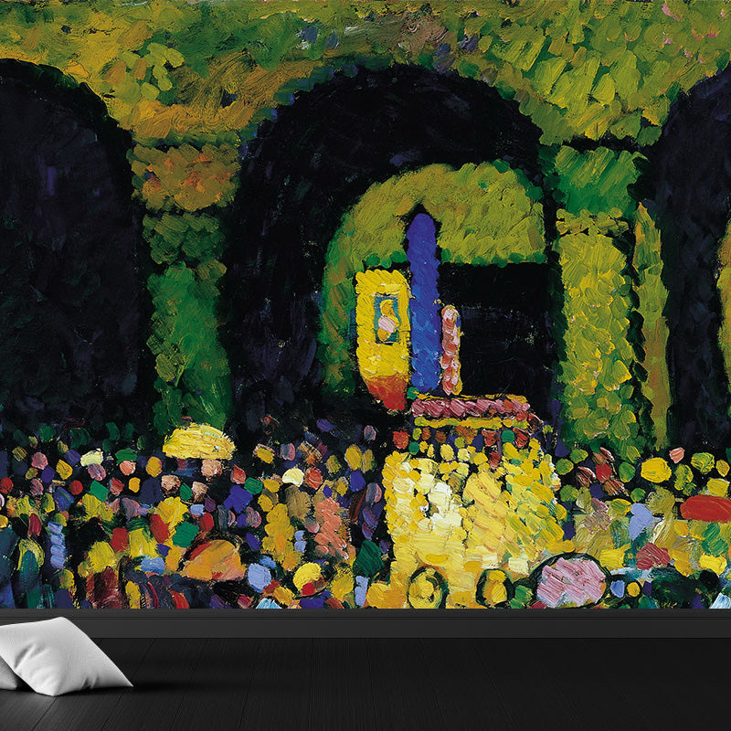 Multicolored Artistic Wall Mural Whole Kandinsky Figure Drawing Wall Covering for Home Clearhalo 'Wall Decor' 'Wall Mural' 1897055