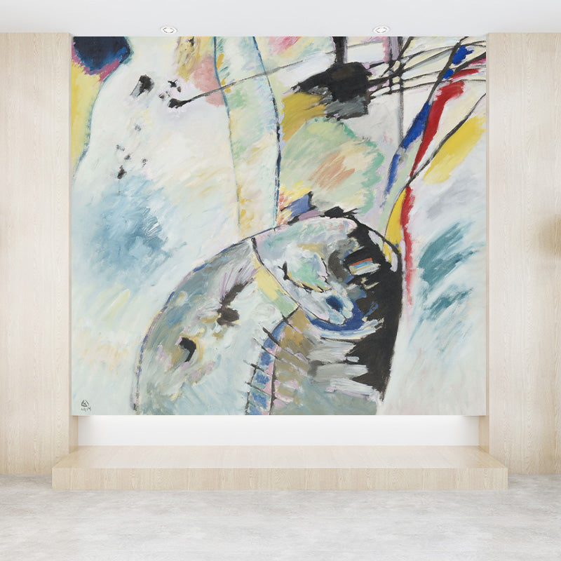 Illustration Abstract Wallpaper Mural Full Size Wall Art for Hallway, Made to Measure Clearhalo 'Wall Decor' 'Wall Mural' 1897079